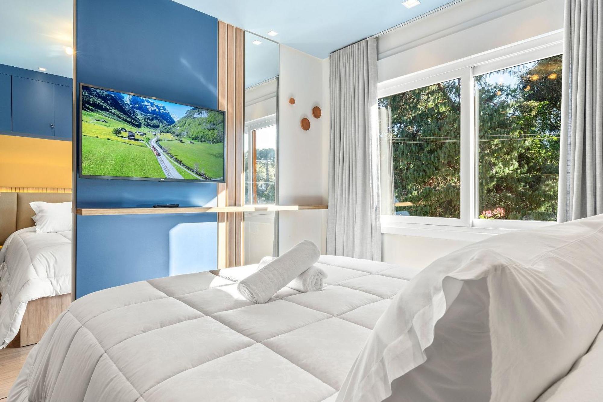 Apartamento Bellagio 2 Suites E Piscina By Achei Canela Ngoại thất bức ảnh